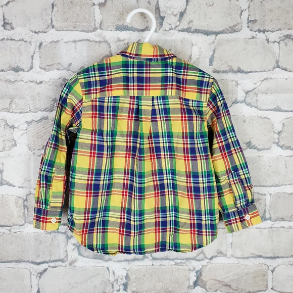 Ralph Lauren Polo Button Up Plaid Shirt  24M - Picture 5 of 9